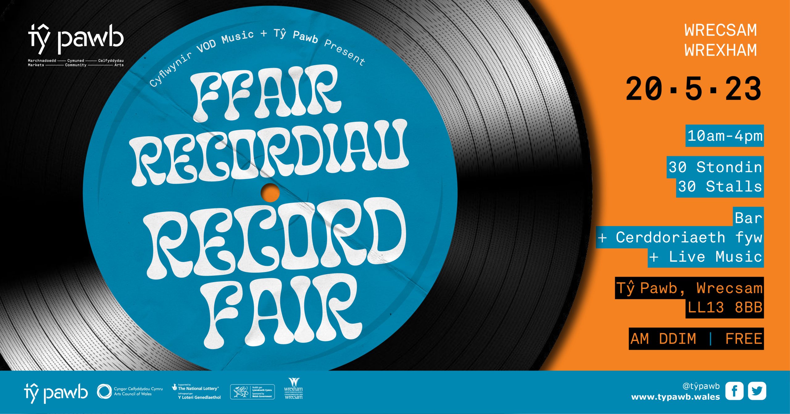 Ffair Recordiau // Record Fair 20.5.23