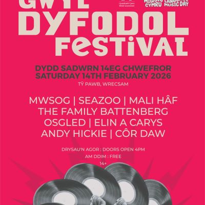 Dydd Miwsig Cymru Gwyl Dyfodol Poster
