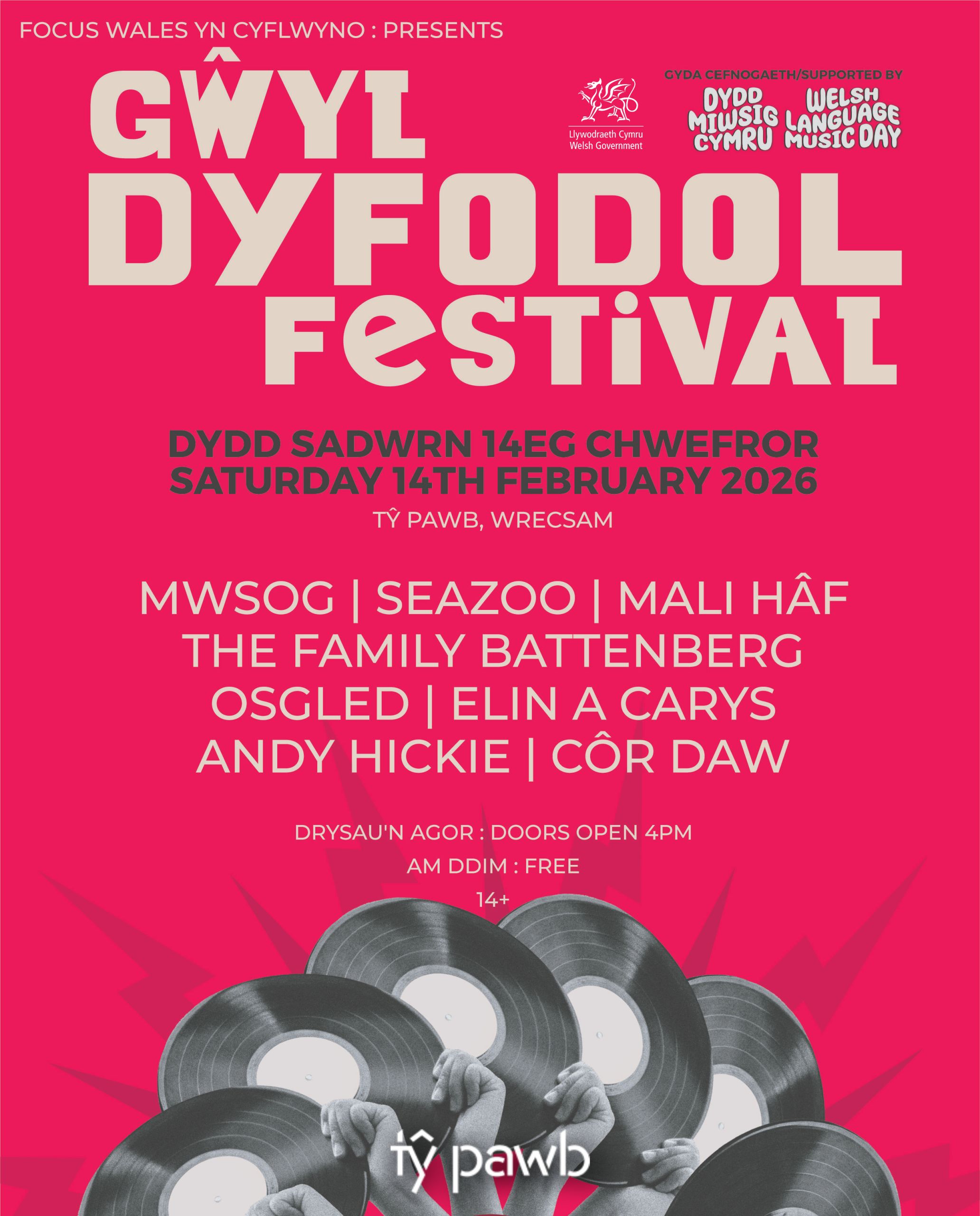 Dydd Miwsig Cymru Gwyl Dyfodol Poster